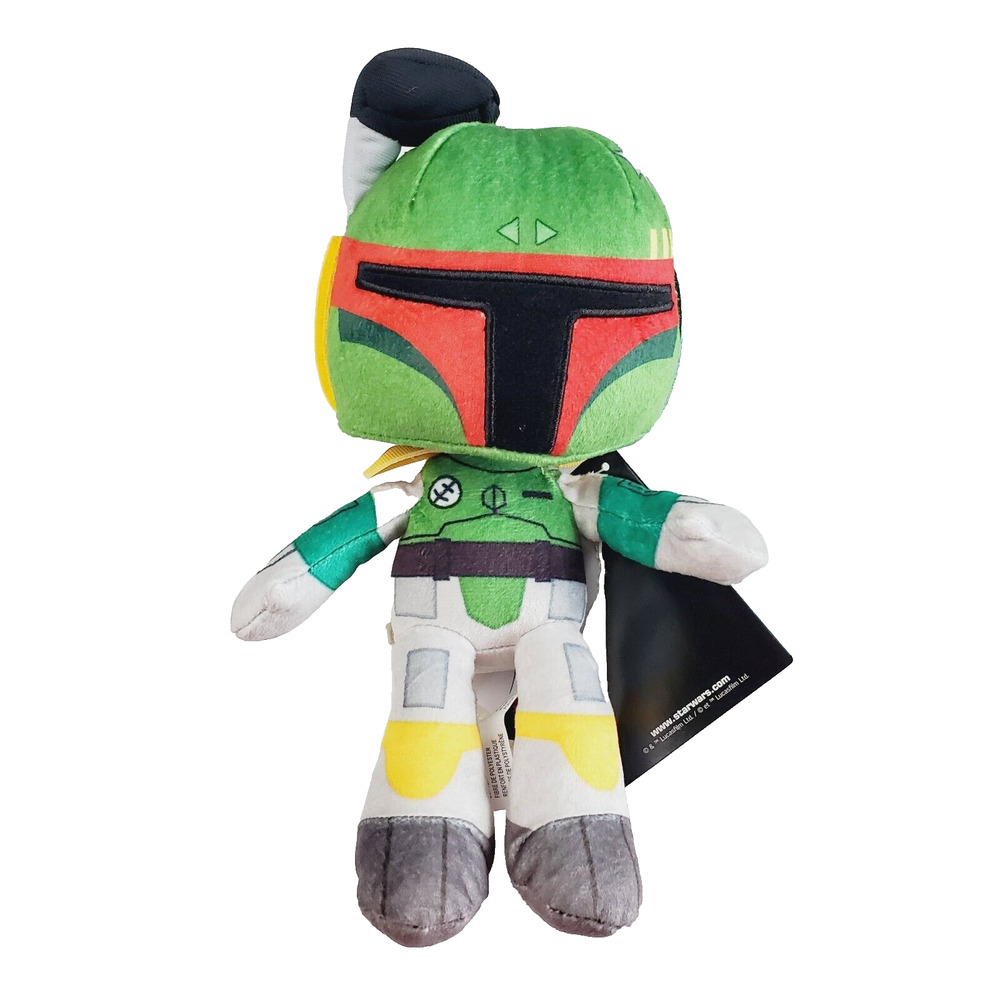 Mattel Star Wars Boba Fett Plush Boy's 10" Green Stuffed Animal New Collectible